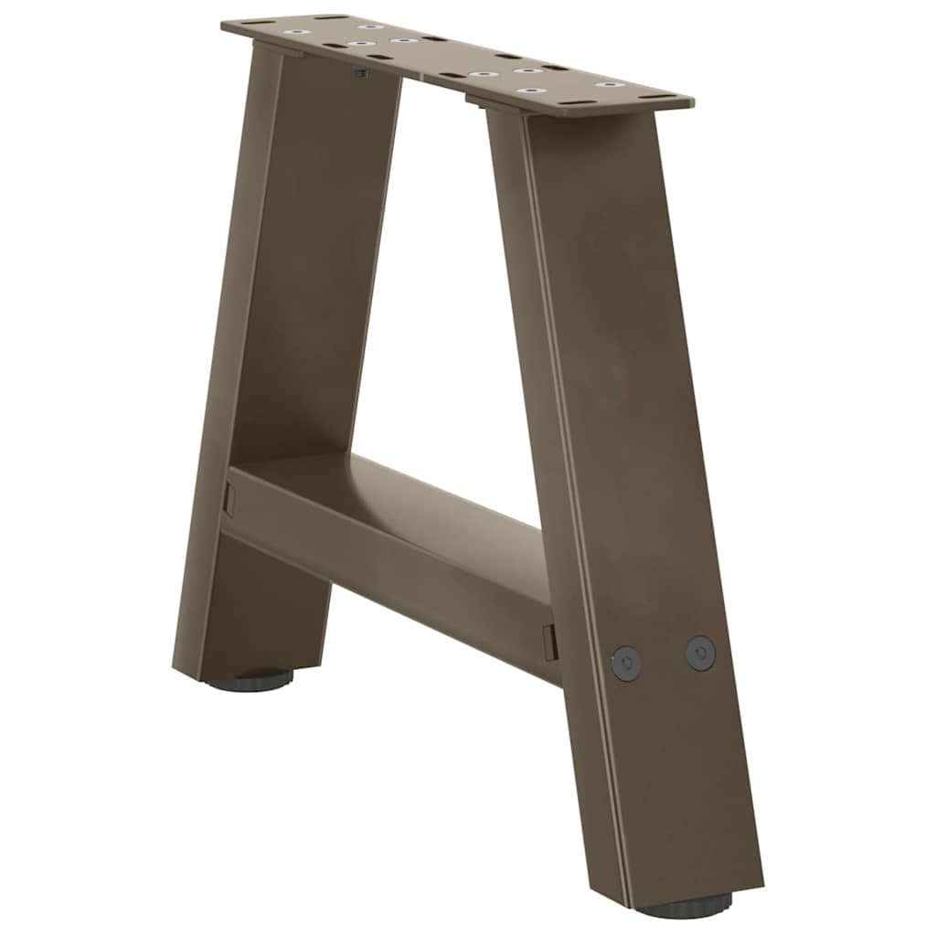 2 db A-alakú dohányzóasztal láb 40x(30-31) cm acél dohányzóasztal láb