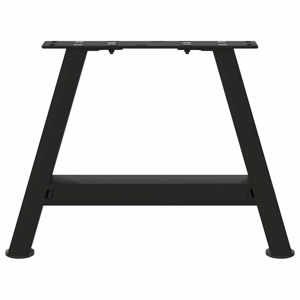 2 db fekete, A-alakú acél dohányzóasztal láb 50 x (30-31) cm
