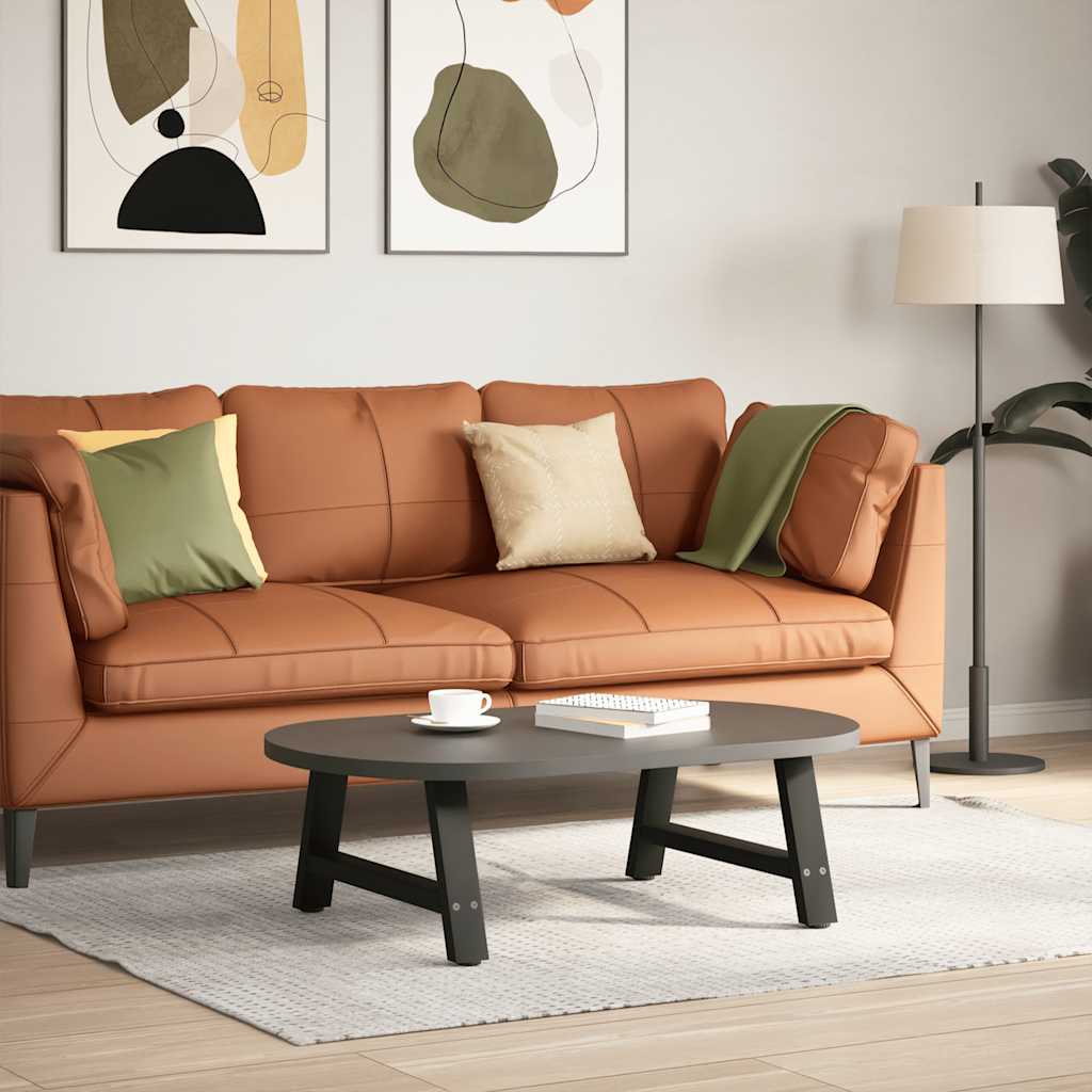 2 db fekete, A-alakú acél dohányzóasztal láb 60 x (30-31) cm