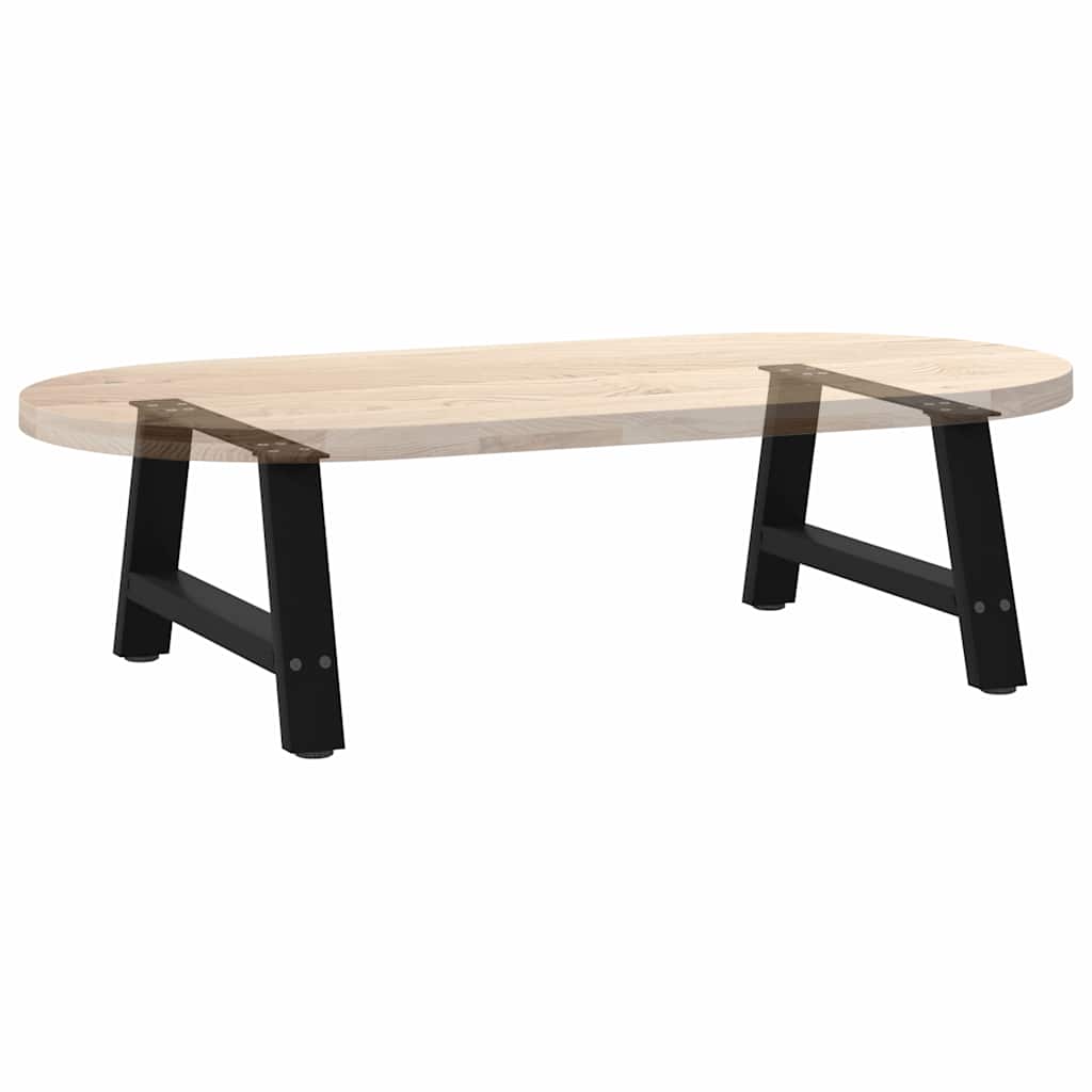 2 db fekete, A-alakú acél dohányzóasztal láb 60 x (30-31) cm
