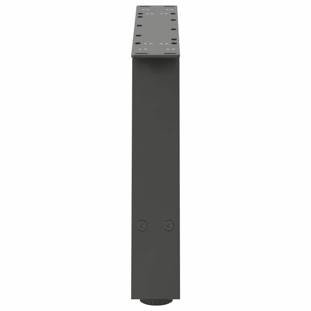 2 db antracitszürke A-alakú acél dohányzóasztal láb 60 x (30-31) cm