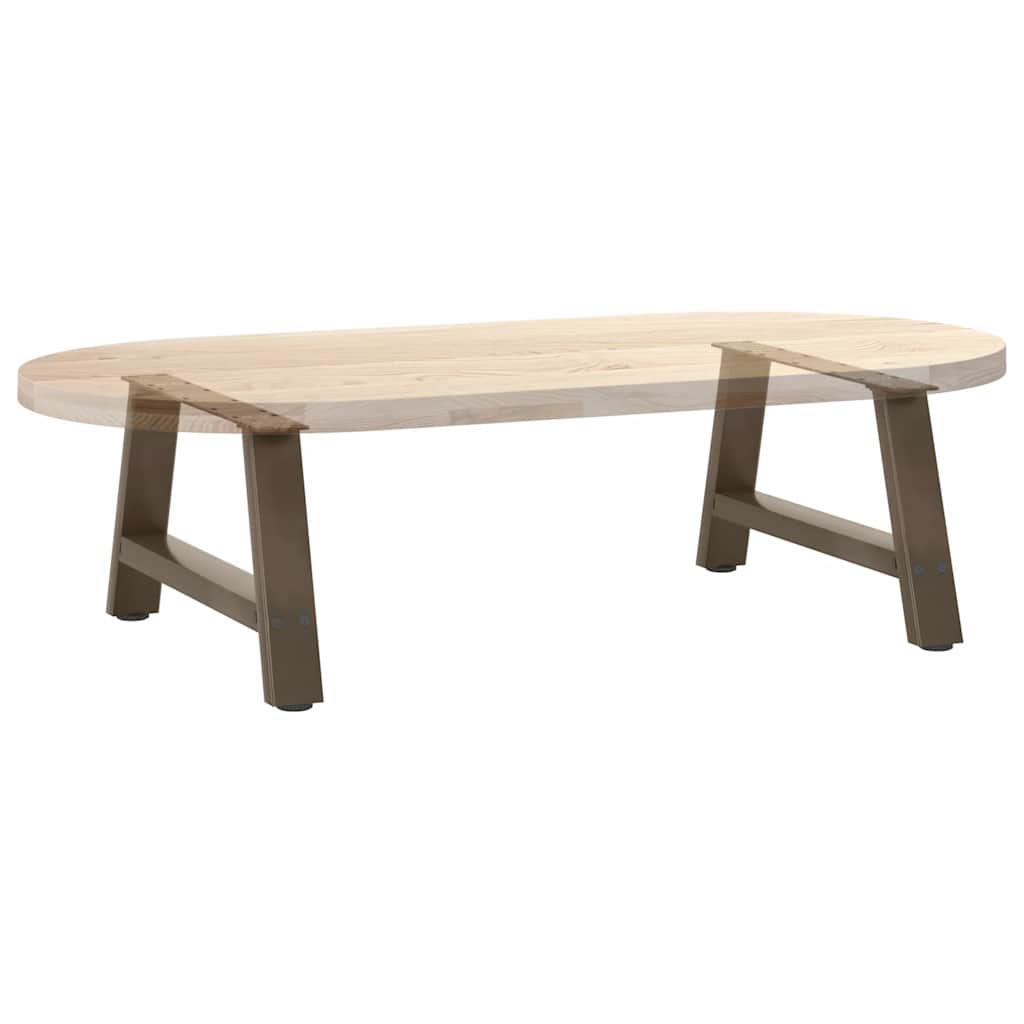 2 db A-alakú dohányzóasztal láb 60x(30-31) cm acél