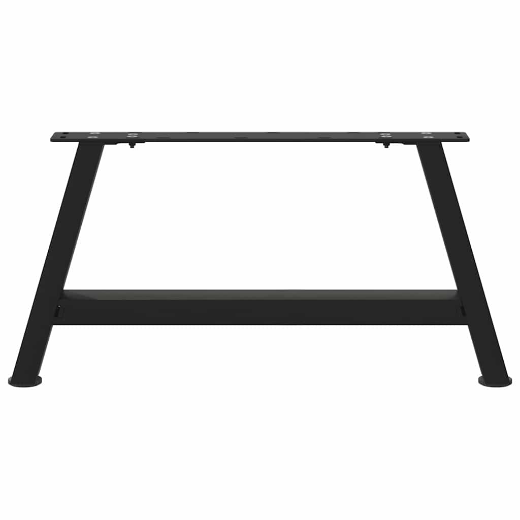2 db fekete, A-alakú acél dohányzóasztal láb 70 x (30-31) cm