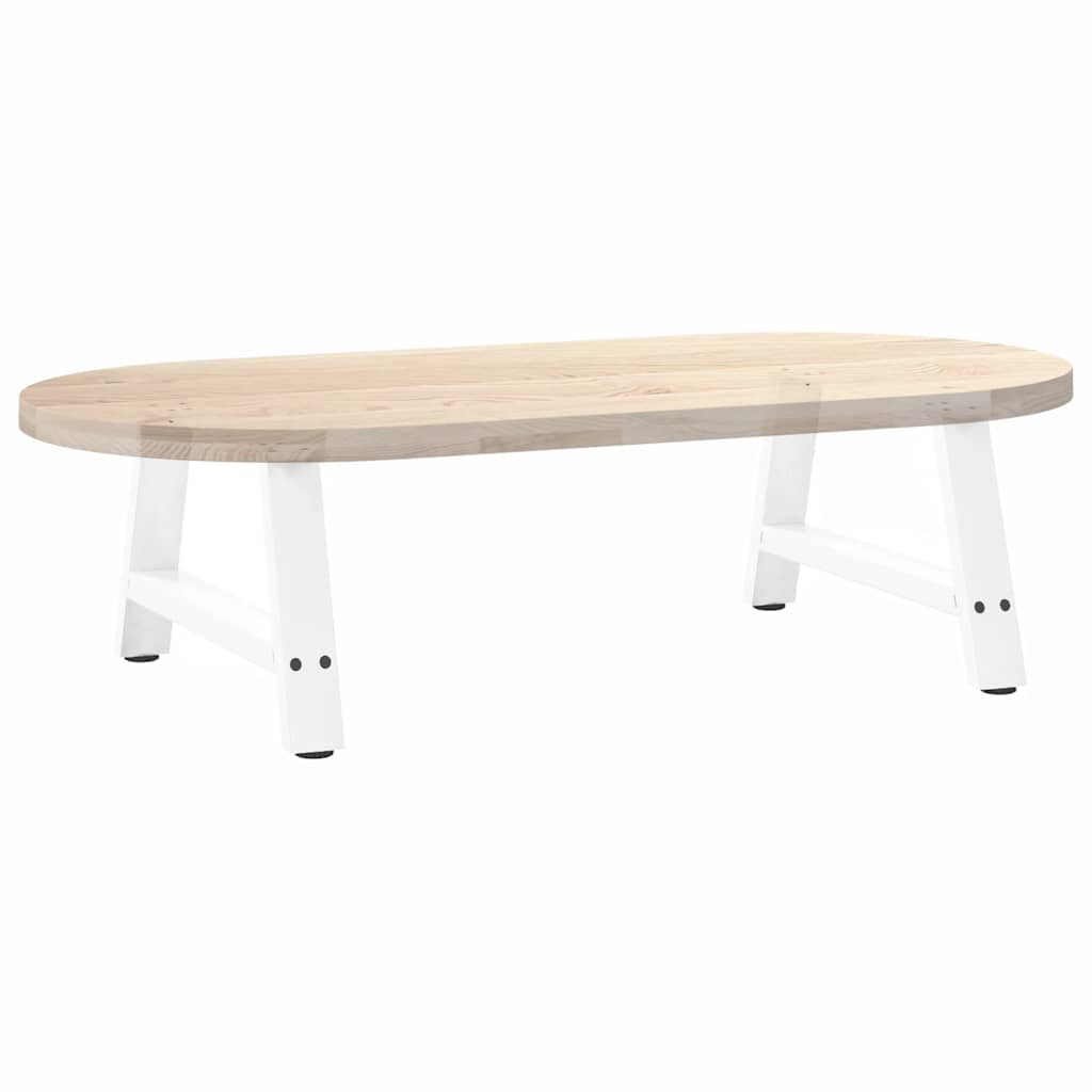 2 db A-alakú fehér dohányzóasztal láb 70 x (30-31) cm acél
