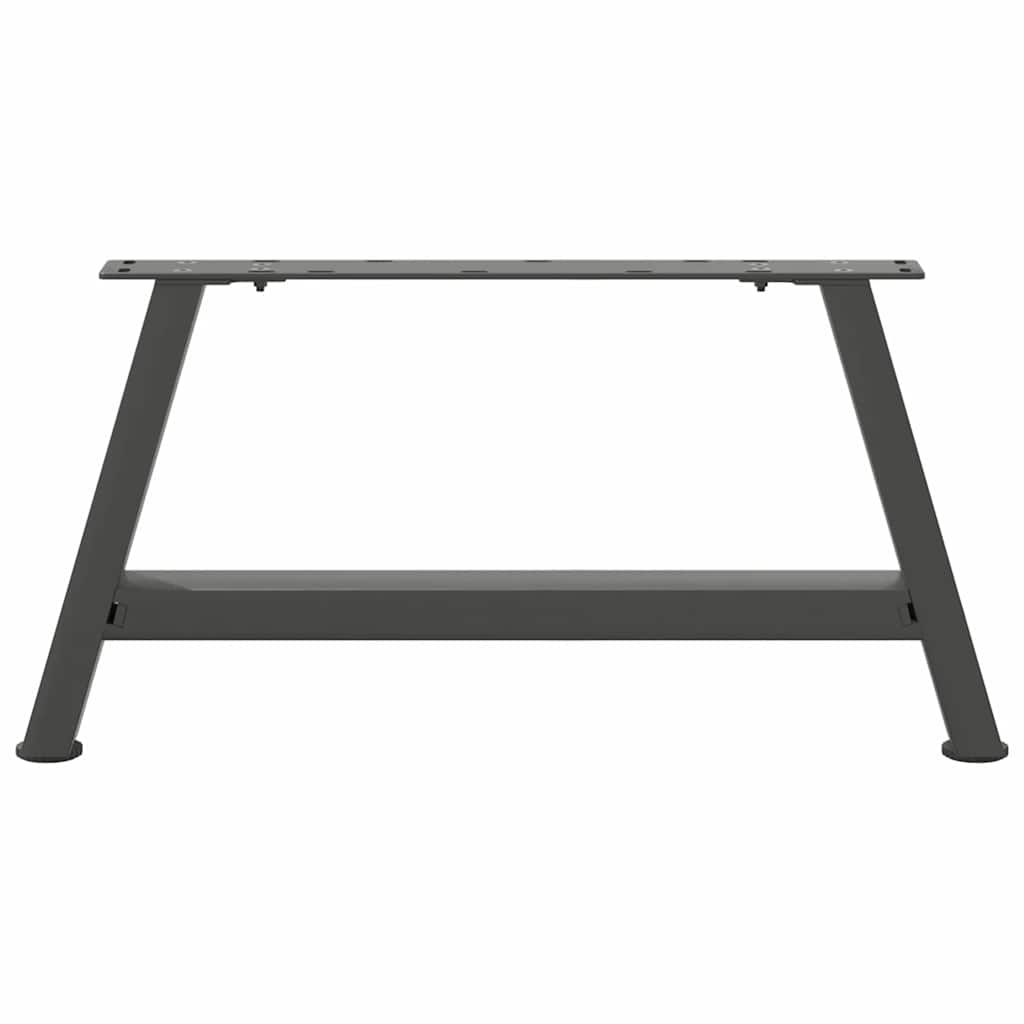 2 db antracitszürke A-alakú acél dohányzóasztal láb 70x(30-31) cm