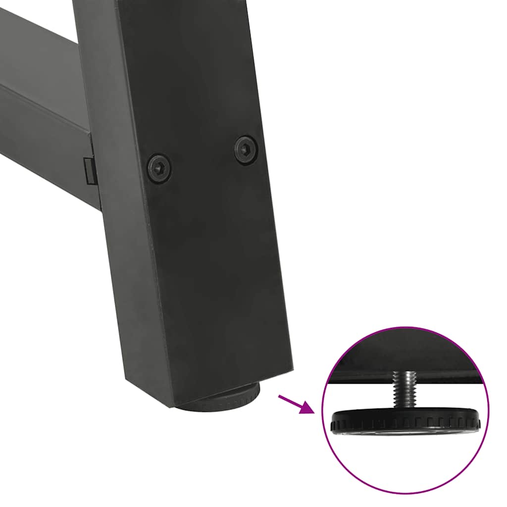 2 db antracitszürke A-alakú acél dohányzóasztal láb 70x(30-31) cm