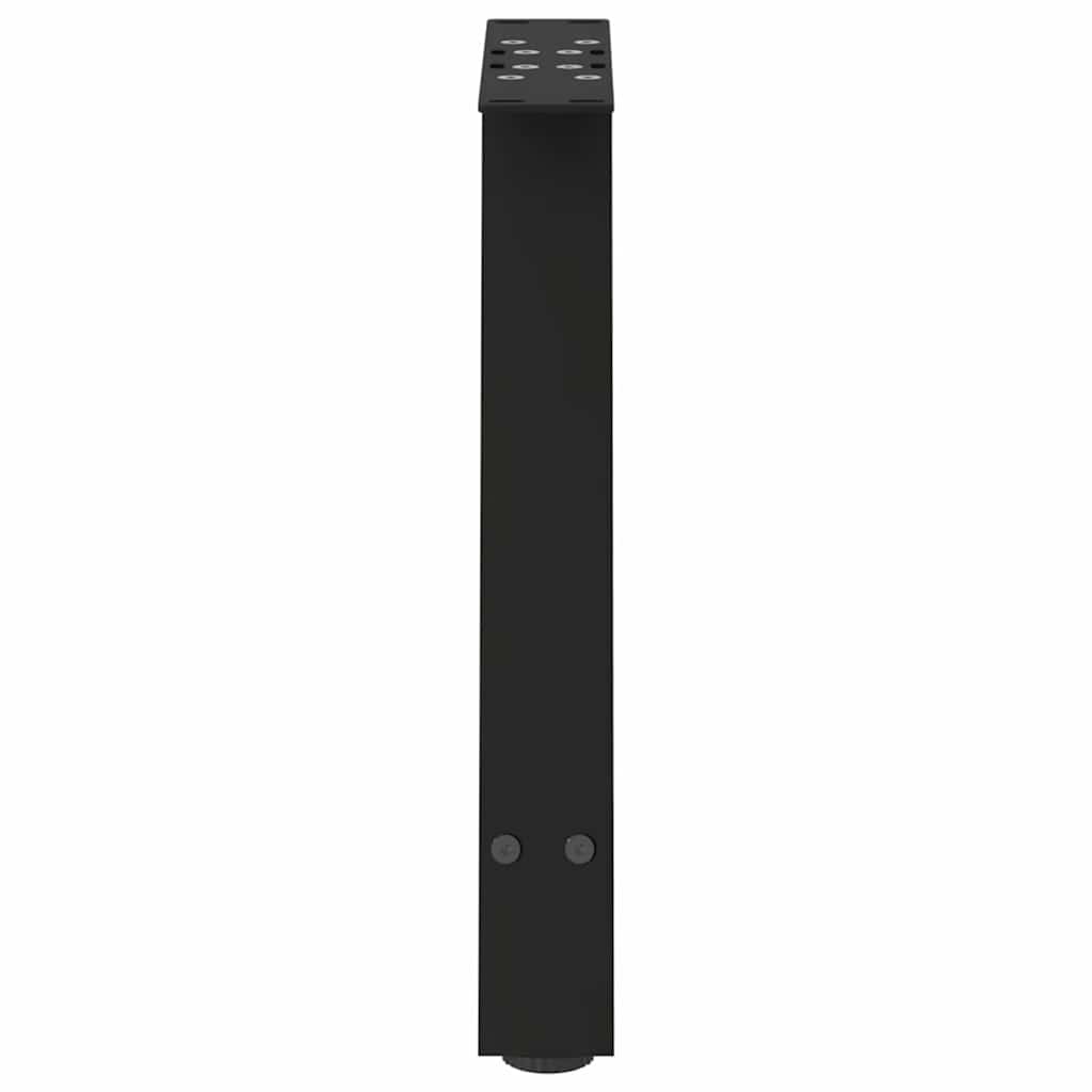2 db fekete, A-alakú acél dohányzóasztal láb 38 x (42-43) cm