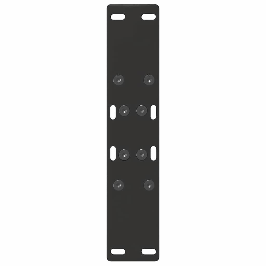 2 db fekete, A-alakú acél dohányzóasztal láb 38 x (42-43) cm