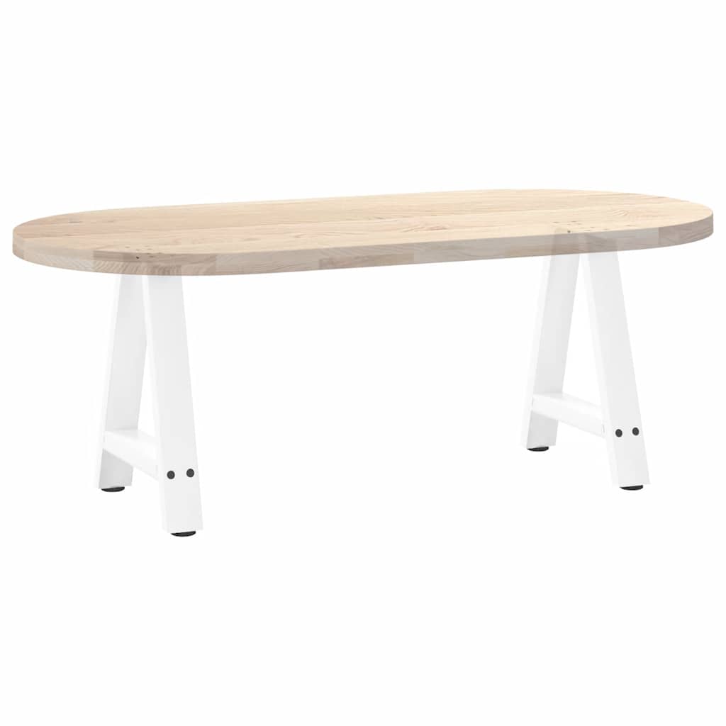 2 db A-alakú dohányzóasztal láb fehér 38x(42-43) cm acél dohányzóasztal láb