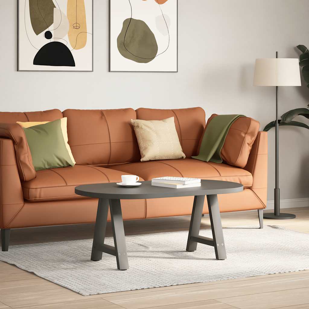 2 db antracitszürke A-alakú acél dohányzóasztal láb 38x(42-43) cm