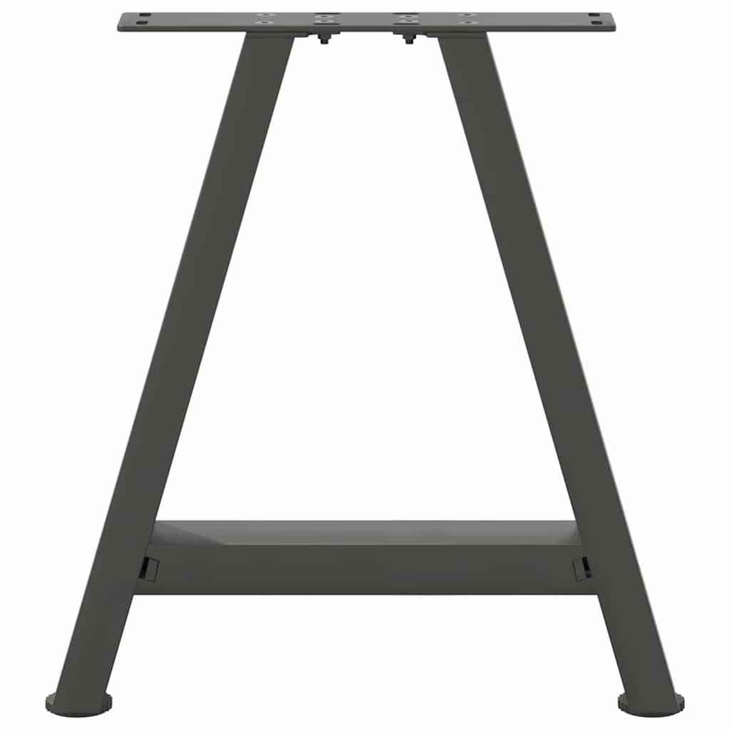 2 db antracitszürke A-alakú acél dohányzóasztal láb 38x(42-43) cm