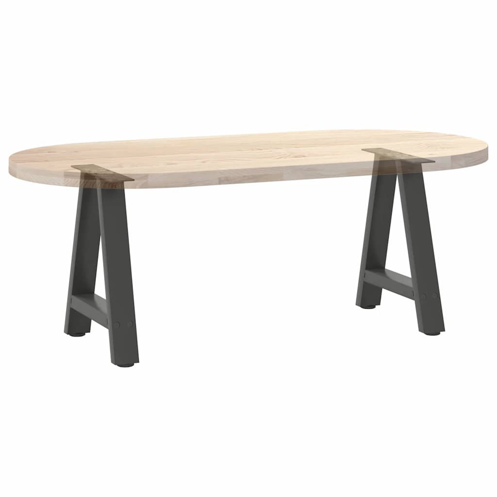 2 db antracitszürke A-alakú acél dohányzóasztal láb 38x(42-43) cm