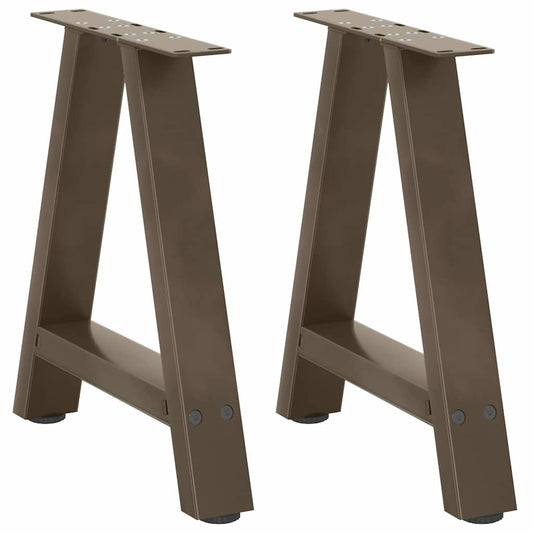 2 db A-alakú dohányzóasztal láb 38x(42-43) cm acél