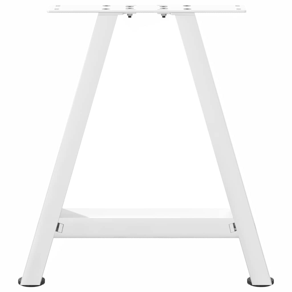 2 db A-alakú fehér dohányzóasztal láb 50 x (42-43) cm acél