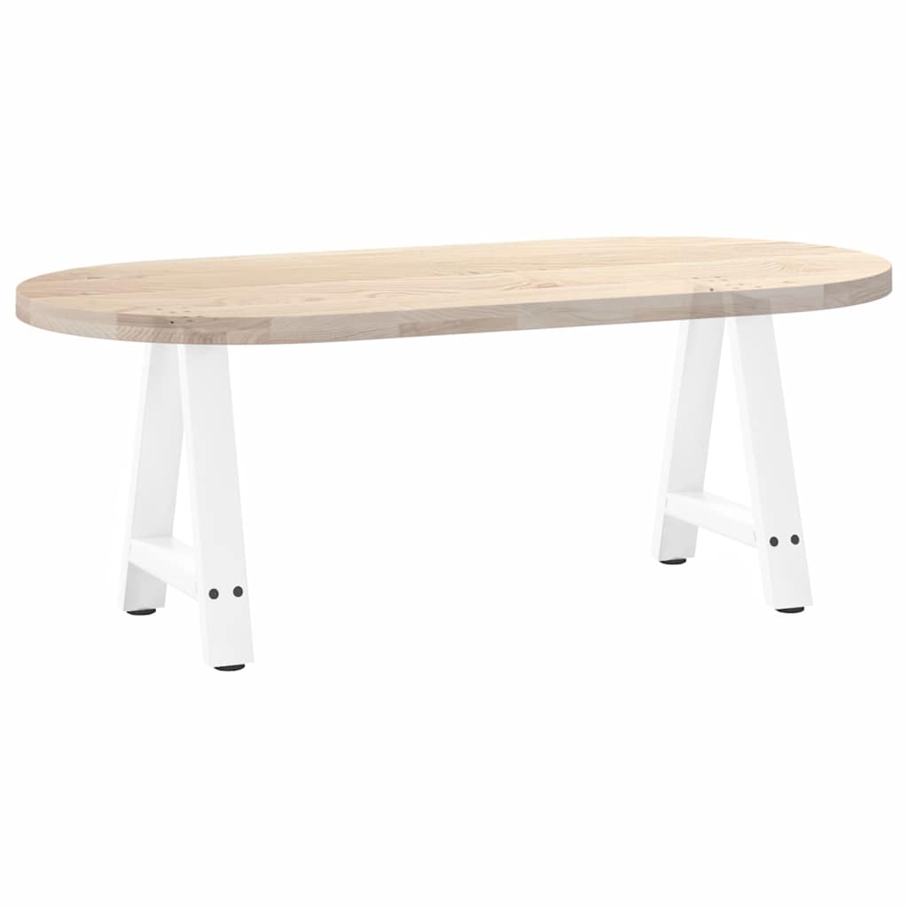 2 db A-alakú fehér dohányzóasztal láb 50 x (42-43) cm acél