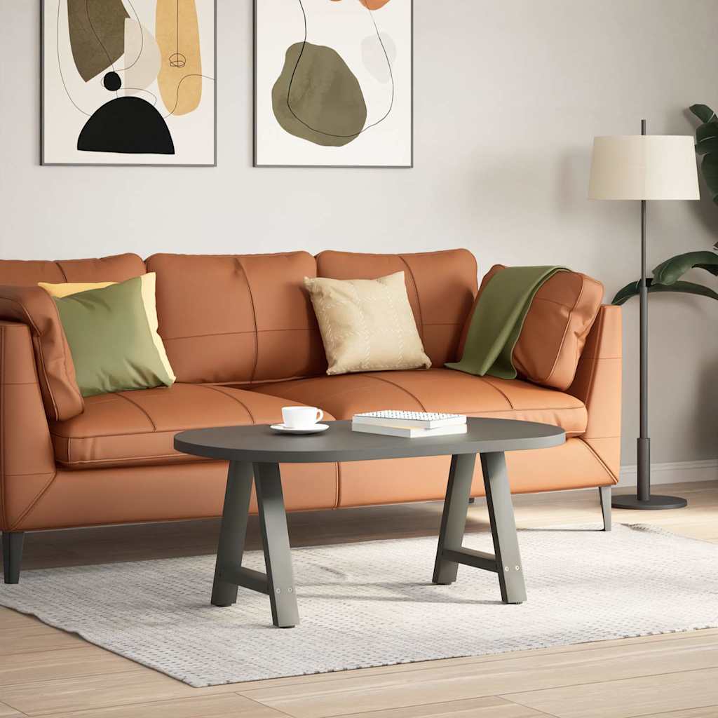 2 db antracitszürke A-alakú acél dohányzóasztal láb 50x(42-43) cm