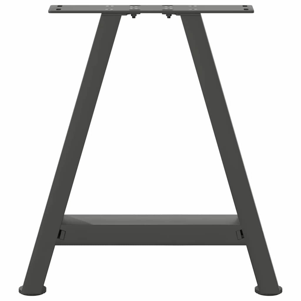 2 db antracitszürke A-alakú acél dohányzóasztal láb 50x(42-43) cm