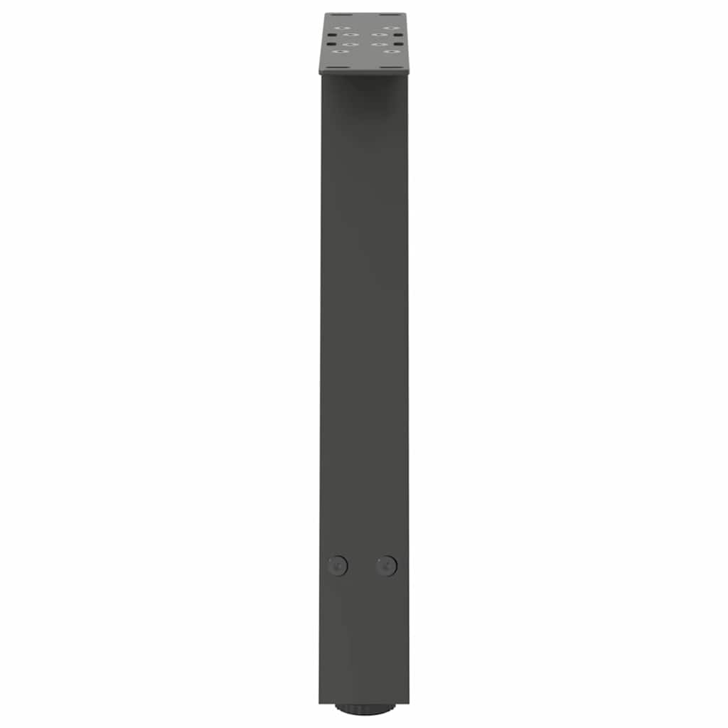 2 db antracitszürke A-alakú acél dohányzóasztal láb 50x(42-43) cm