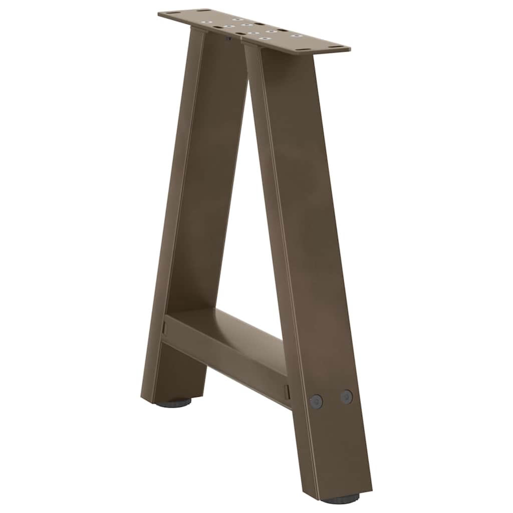 2 db A-alakú dohányzóasztal láb 50x(42-43) cm acél dohányzóasztal láb