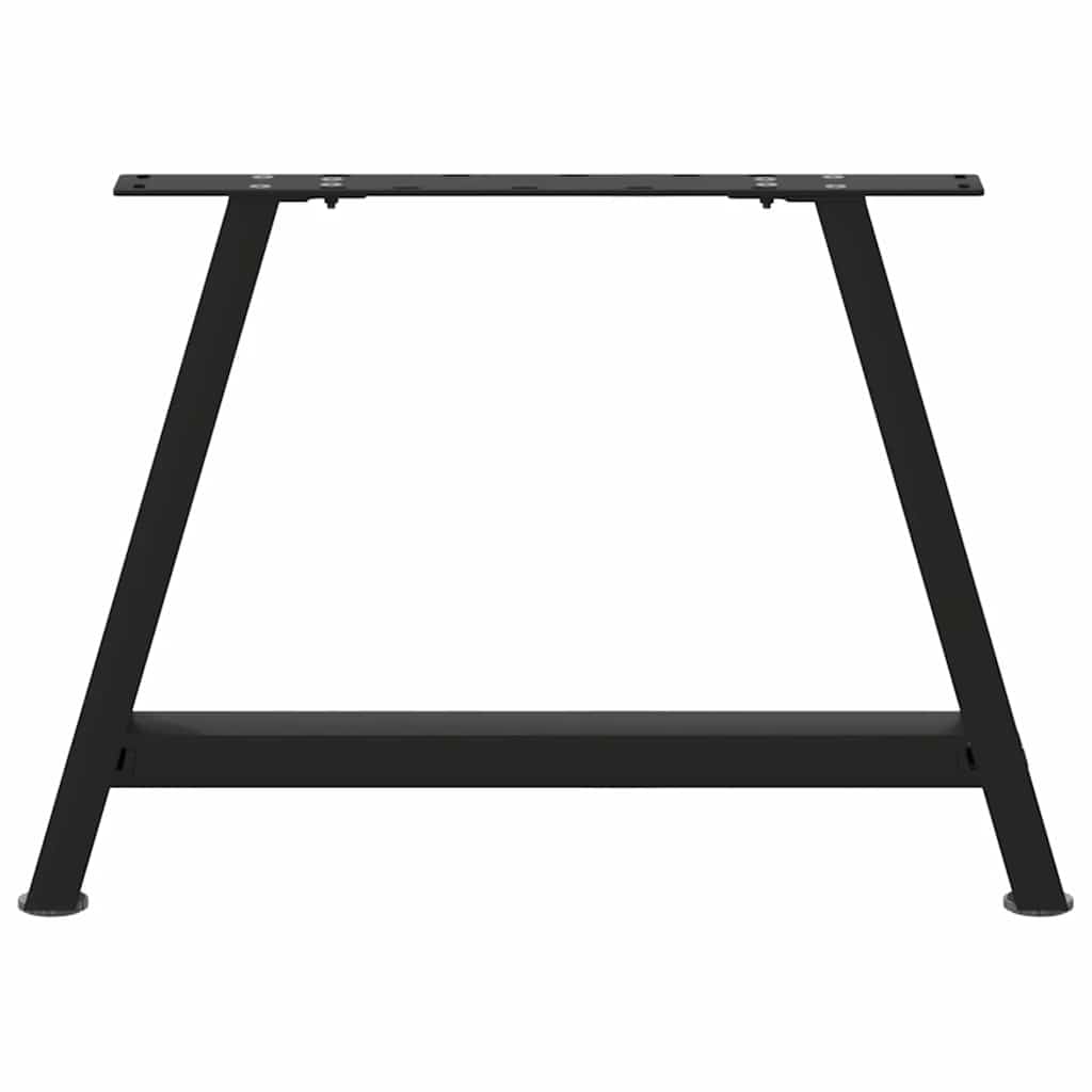 2 db A-alakú dohányzóasztal láb fekete 60 x (42-43) cm acél dohányzóasztal láb