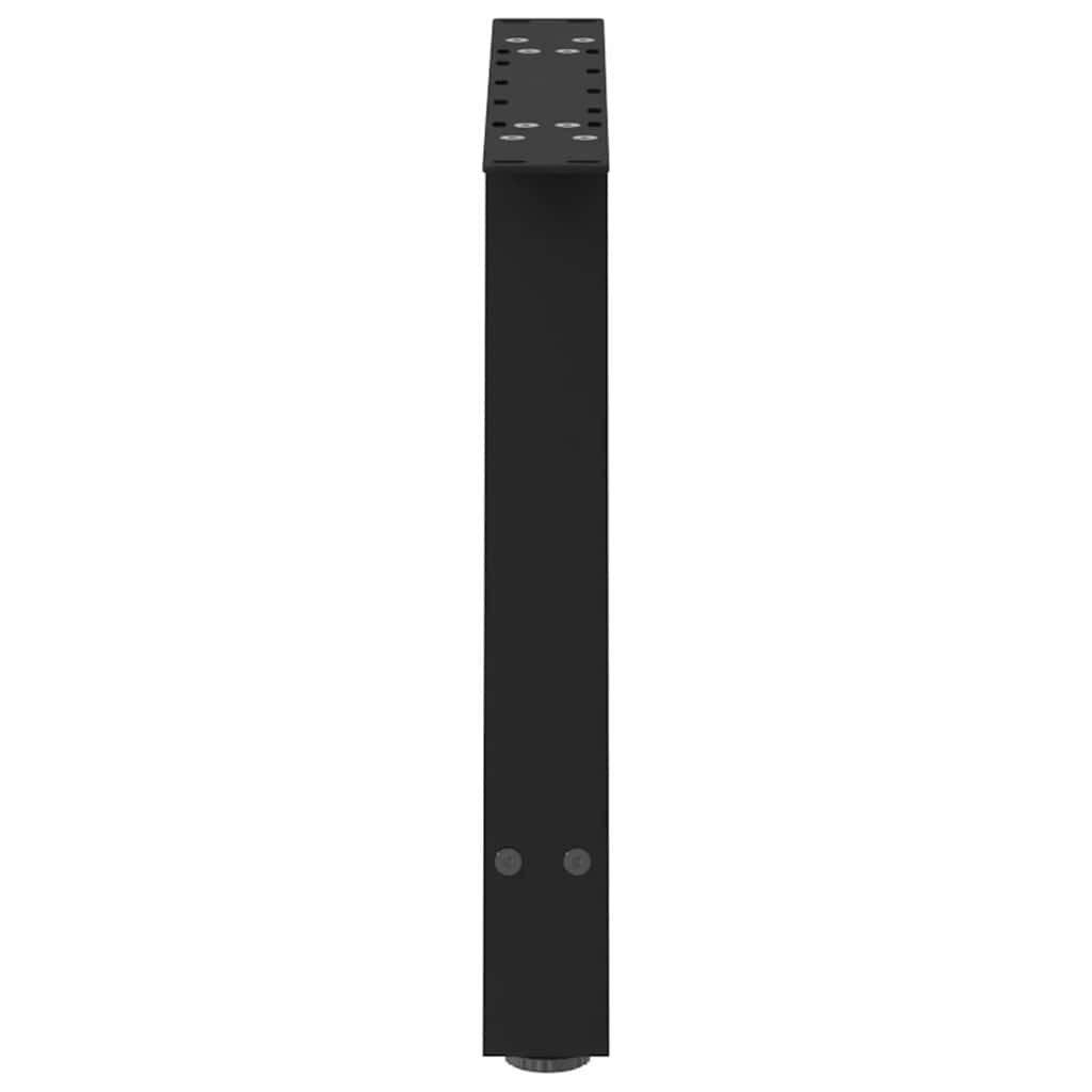 2 db A-alakú dohányzóasztal láb fekete 60 x (42-43) cm acél dohányzóasztal láb