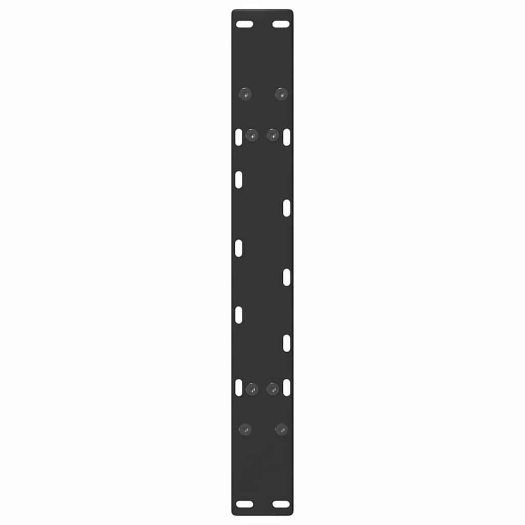 2 db A-alakú dohányzóasztal láb fekete 60 x (42-43) cm acél dohányzóasztal láb