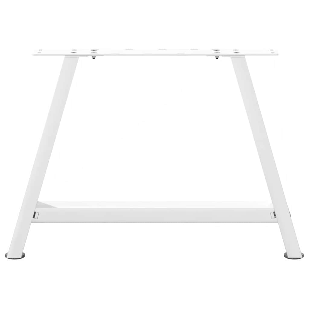 2 db A-alakú dohányzóasztal láb fehér 60 x (42-43) cm acél dohányzóasztal láb