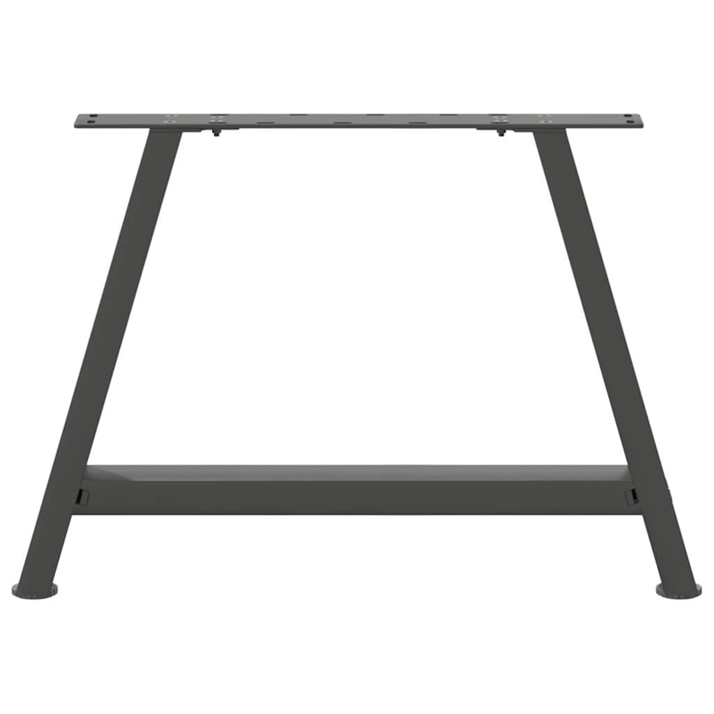 2 db antracitszürke A-alakú acél dohányzóasztal láb 60 x (42-43) cm