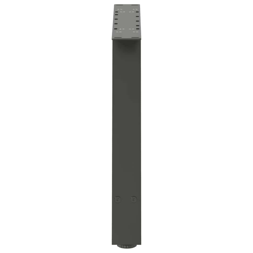 2 db antracitszürke A-alakú acél dohányzóasztal láb 60 x (42-43) cm