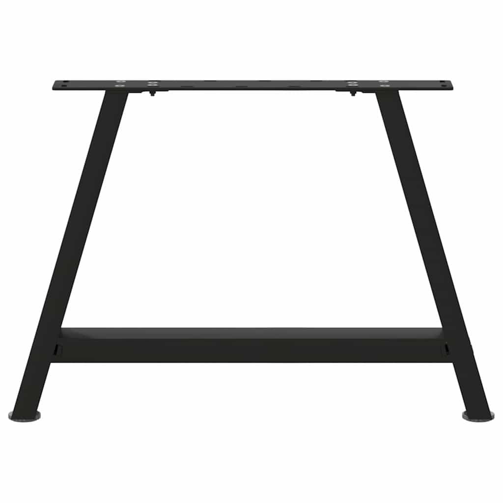 2 db A-alakú fekete dohányzóasztal láb 70 x (42-43) cm acél