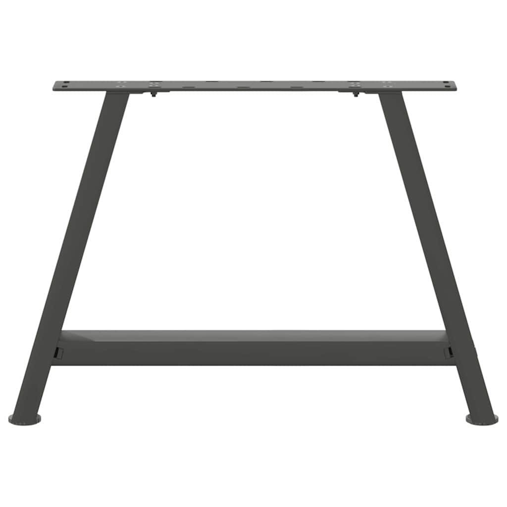 2 db antracitszürke A-alakú acél dohányzóasztal láb 70 x (42-43) cm