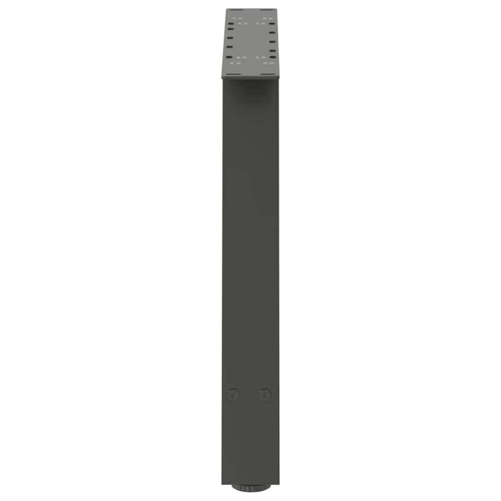 2 db antracitszürke A-alakú acél dohányzóasztal láb 70 x (42-43) cm