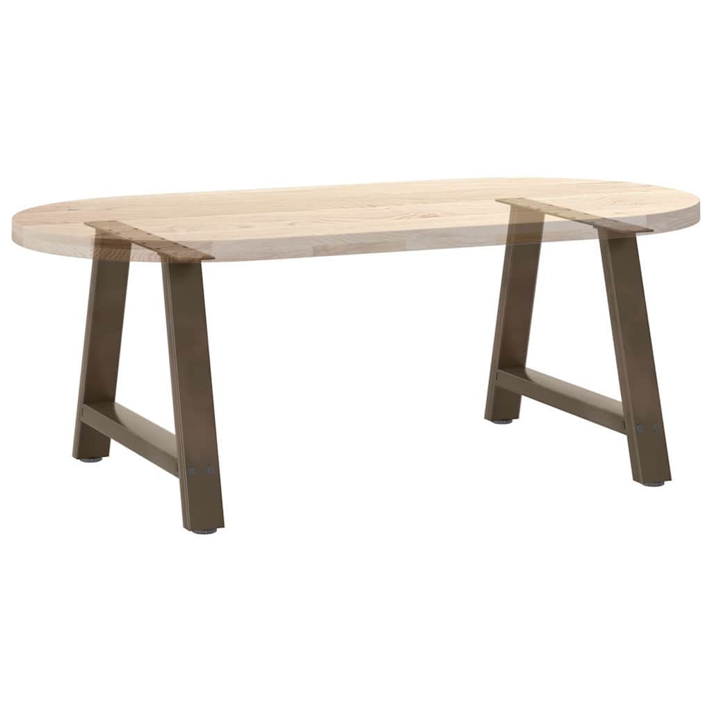 2 db A-alakú dohányzóasztal láb 70 x (42-43) cm acél