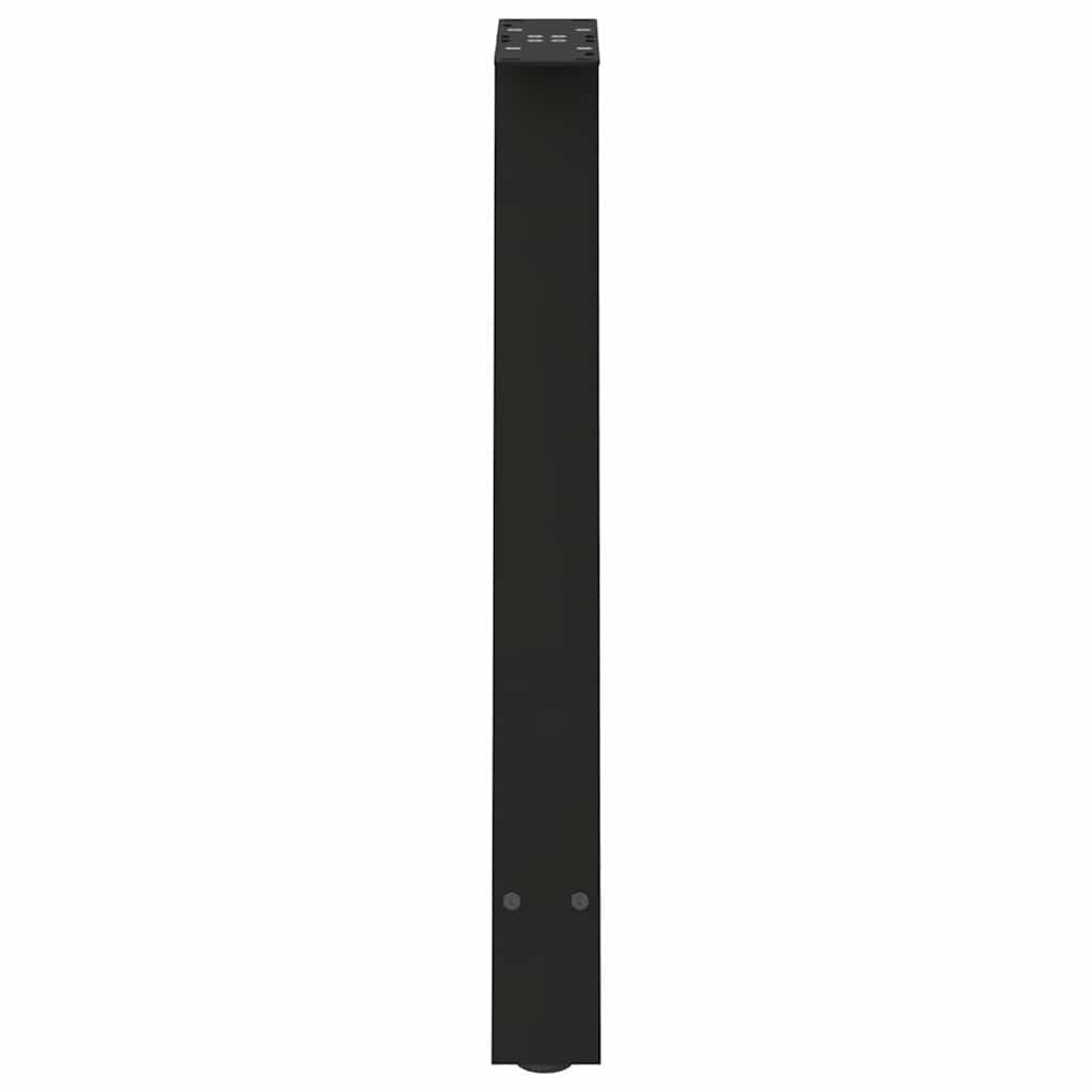 2 db fekete A-alakú acél étkezőasztal láb 50 x (72-73) cm