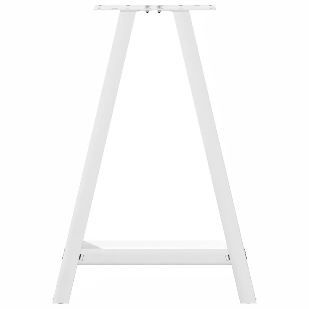 2 db fehér A-alakú étkezőasztal láb 50 x (72-73) cm acél étkezőasztal láb