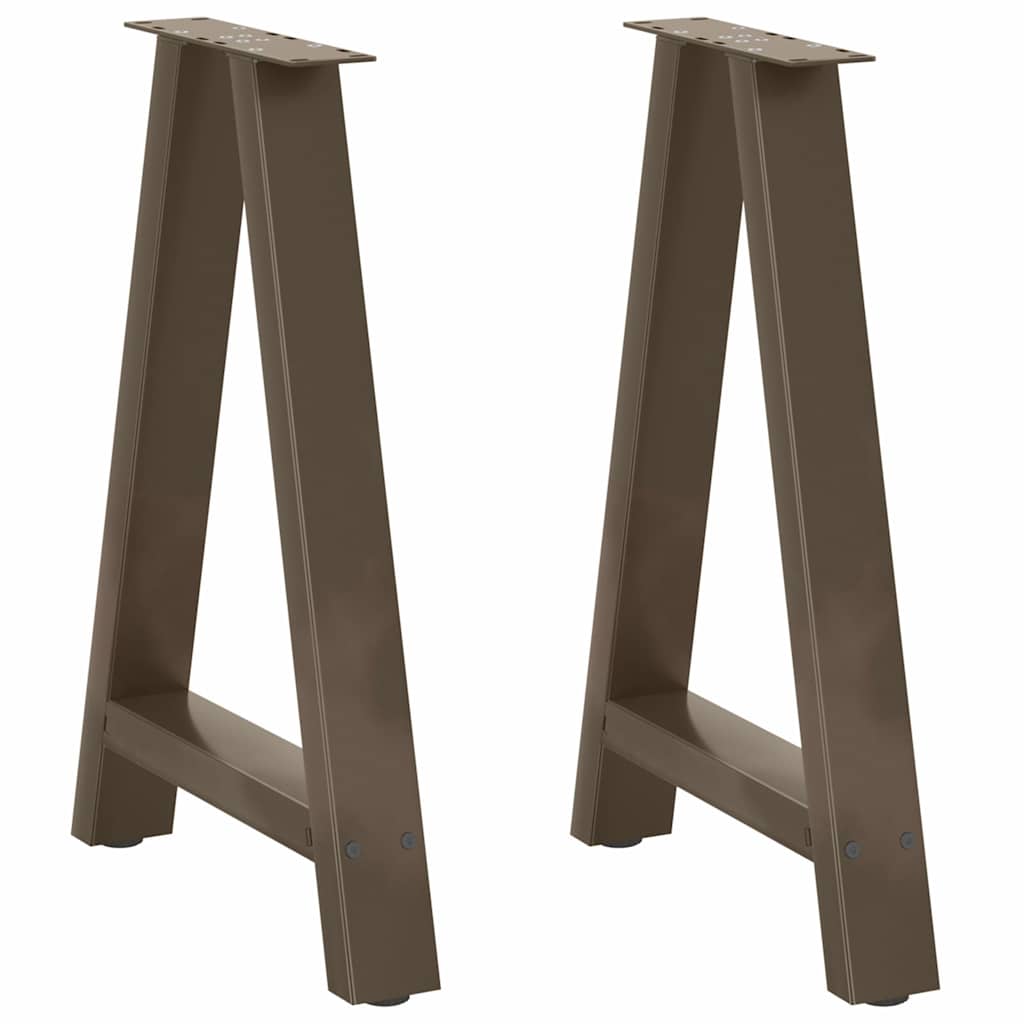 2 db A-alakú étkezőasztal láb 50x(72-73) cm acél