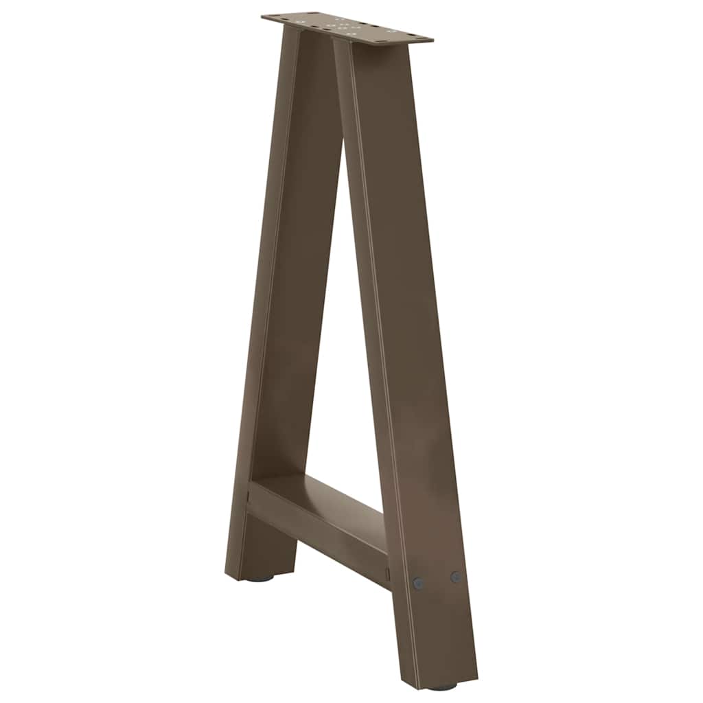 2 db A-alakú étkezőasztal láb 50x(72-73) cm acél
