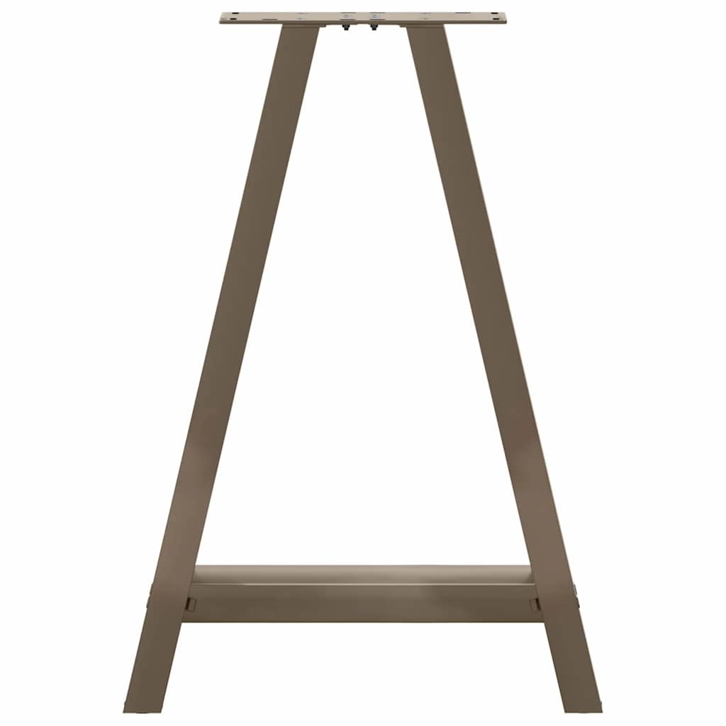 2 db A-alakú étkezőasztal láb 50x(72-73) cm acél