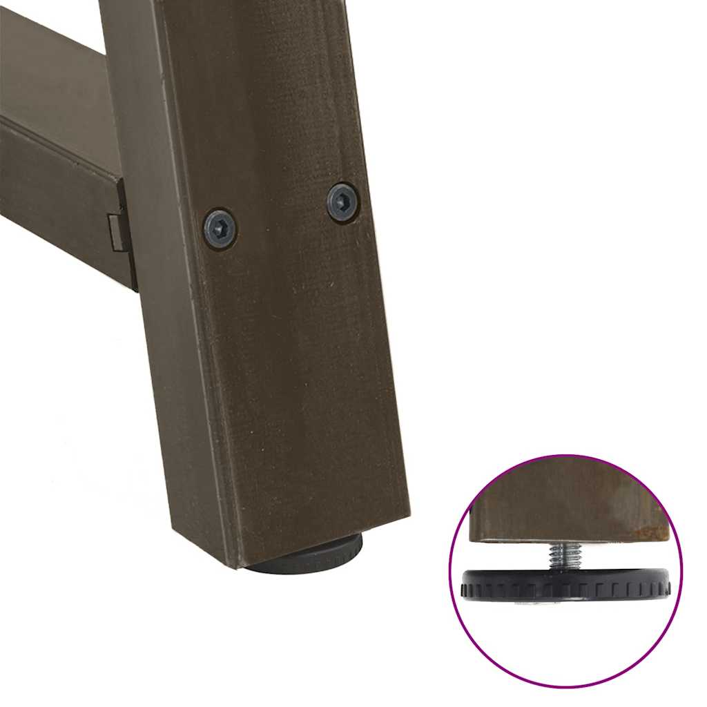2 db A-alakú étkezőasztal láb 50x(72-73) cm acél