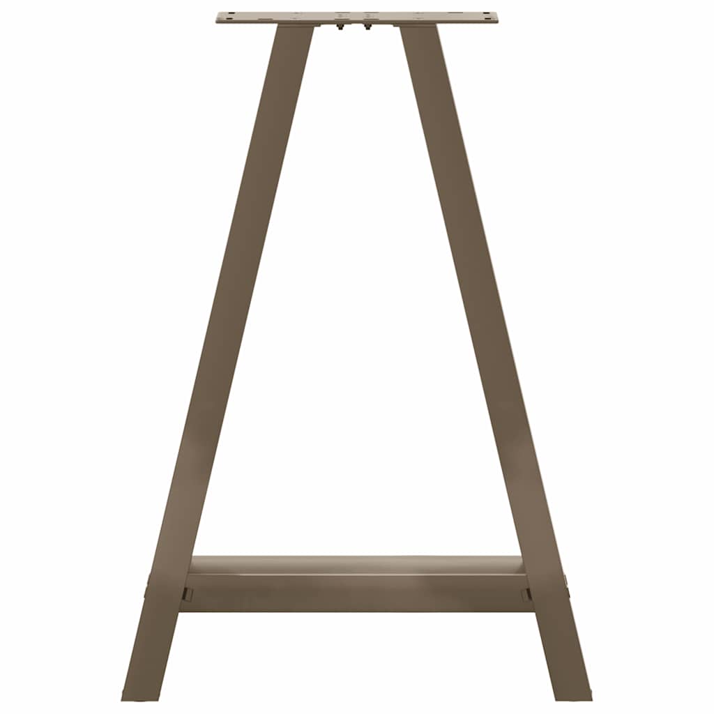 2 db A-alakú étkezőasztal láb 60x(72-73) cm acél
