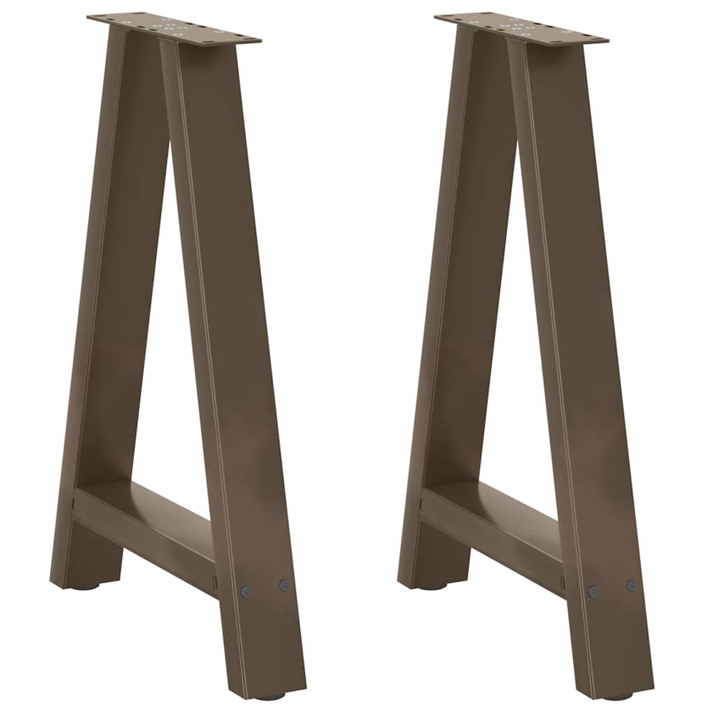 2 db A-alakú étkezőasztal láb 60x(72-73) cm acél