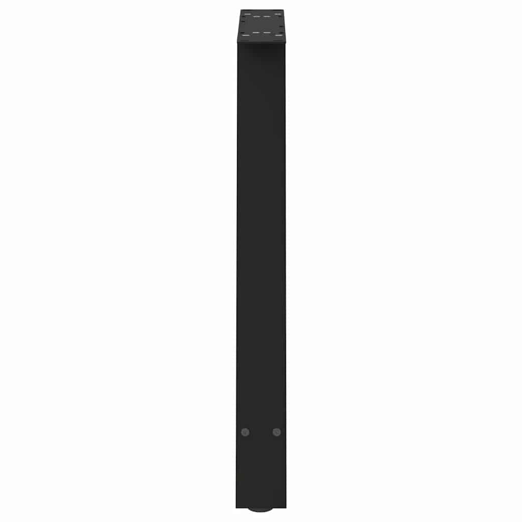 2 db A-alakú étkezőasztal láb fekete 70 x (72-73) cm acél étkezőasztal láb