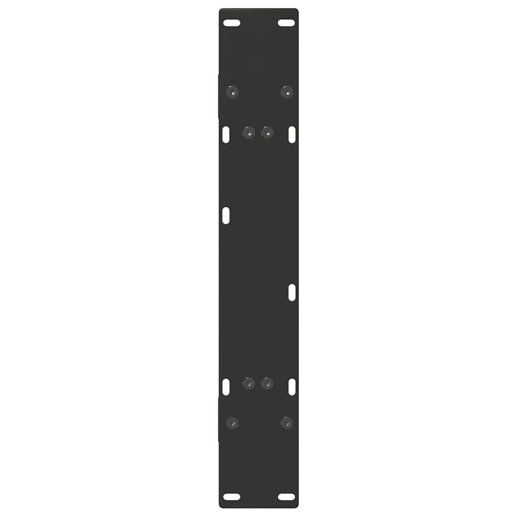 2 db A-alakú étkezőasztal láb fekete 70 x (72-73) cm acél étkezőasztal láb