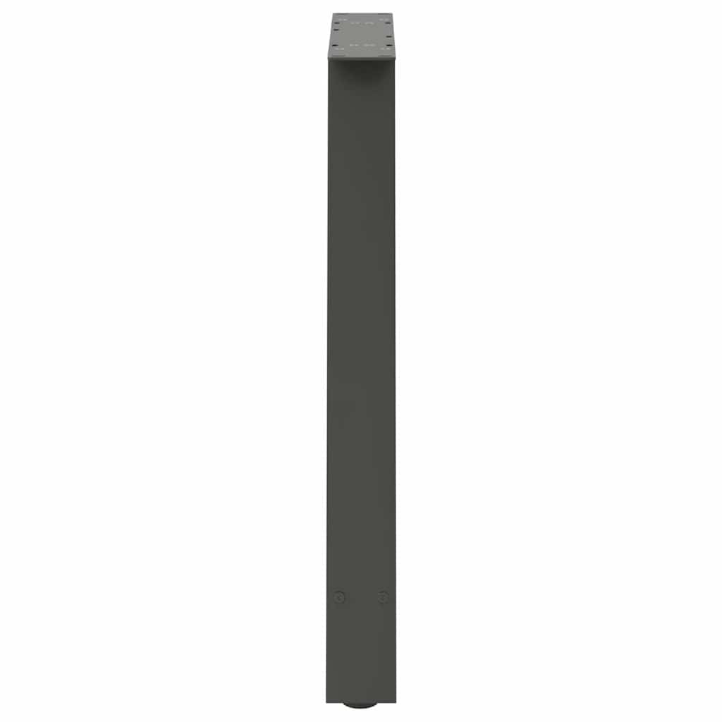 2 db antracitszürke A-alakú étkezőasztal láb 70x(72-73) cm acél étkezőasztal láb