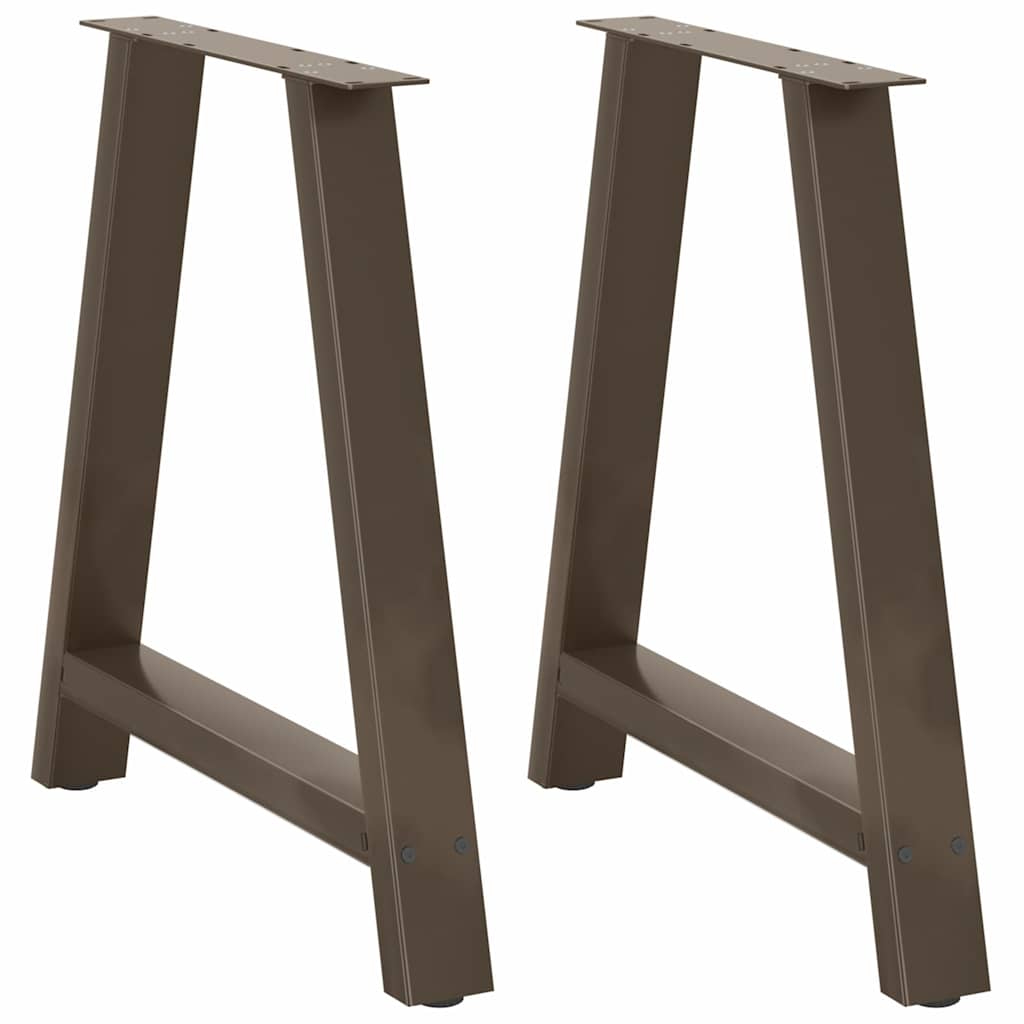 2 db A-alakú étkezőasztal láb 70x(72-73) cm acél