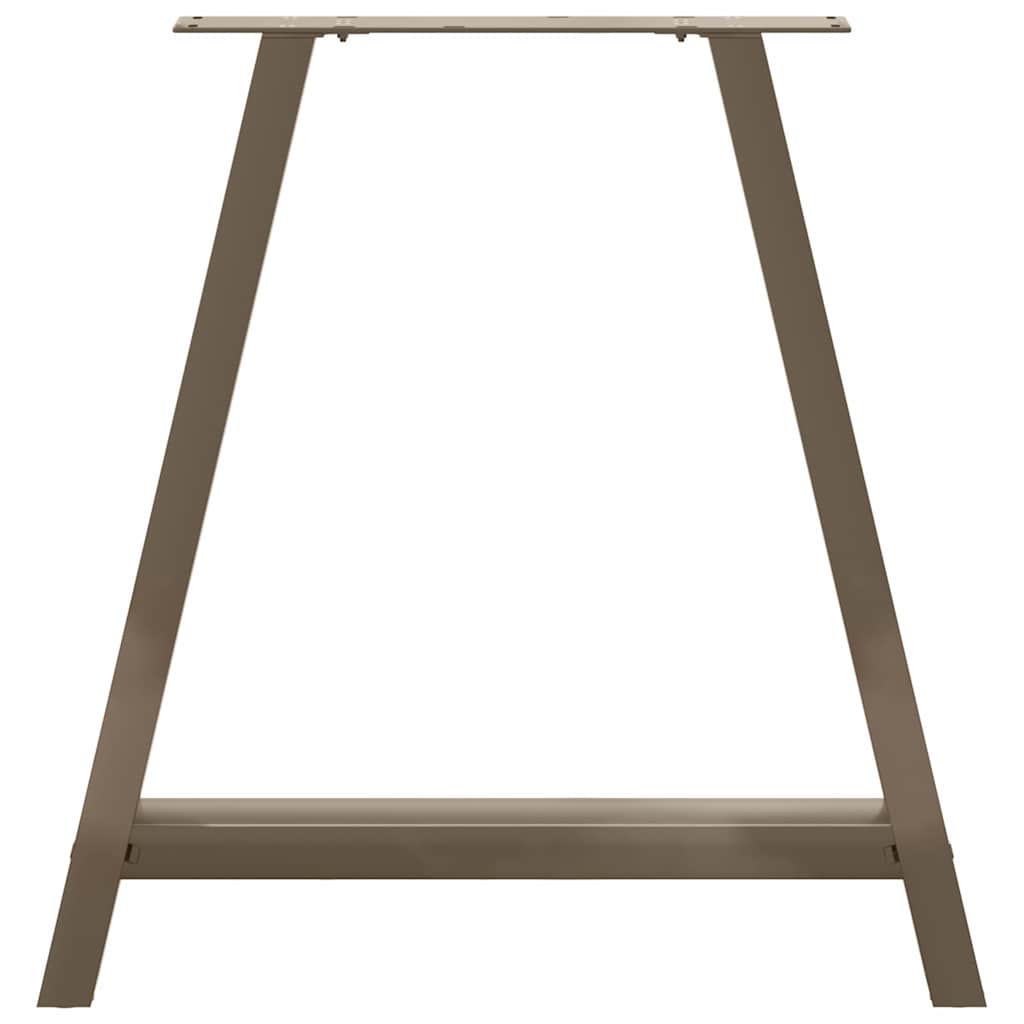 2 db A-alakú étkezőasztal láb 70x(72-73) cm acél