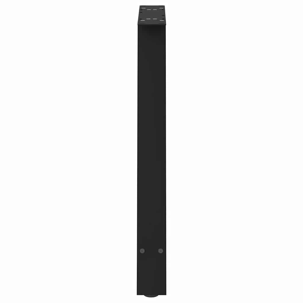 2 db A-alakú étkezőasztal láb fekete 80x(72-73) cm acél étkezőasztal láb