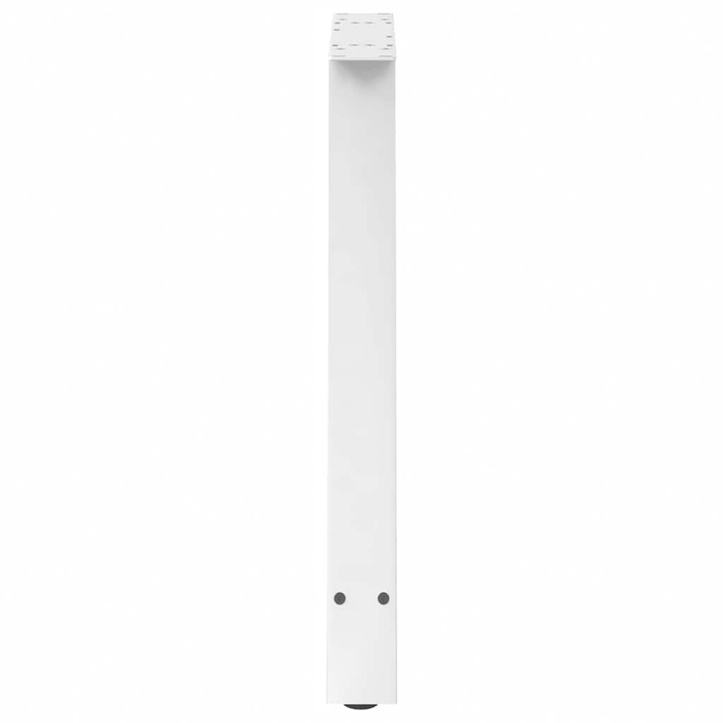 2 db A-alakú étkezőasztal láb fehér 80x(72-73) cm acél étkezőasztal láb