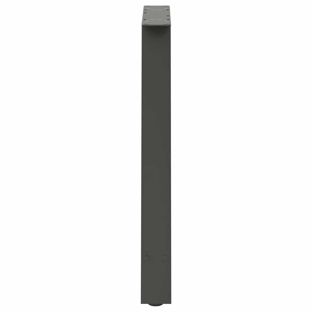 2 db antracitszürke A-alakú acél étkezőasztal láb 80x(72-73) cm