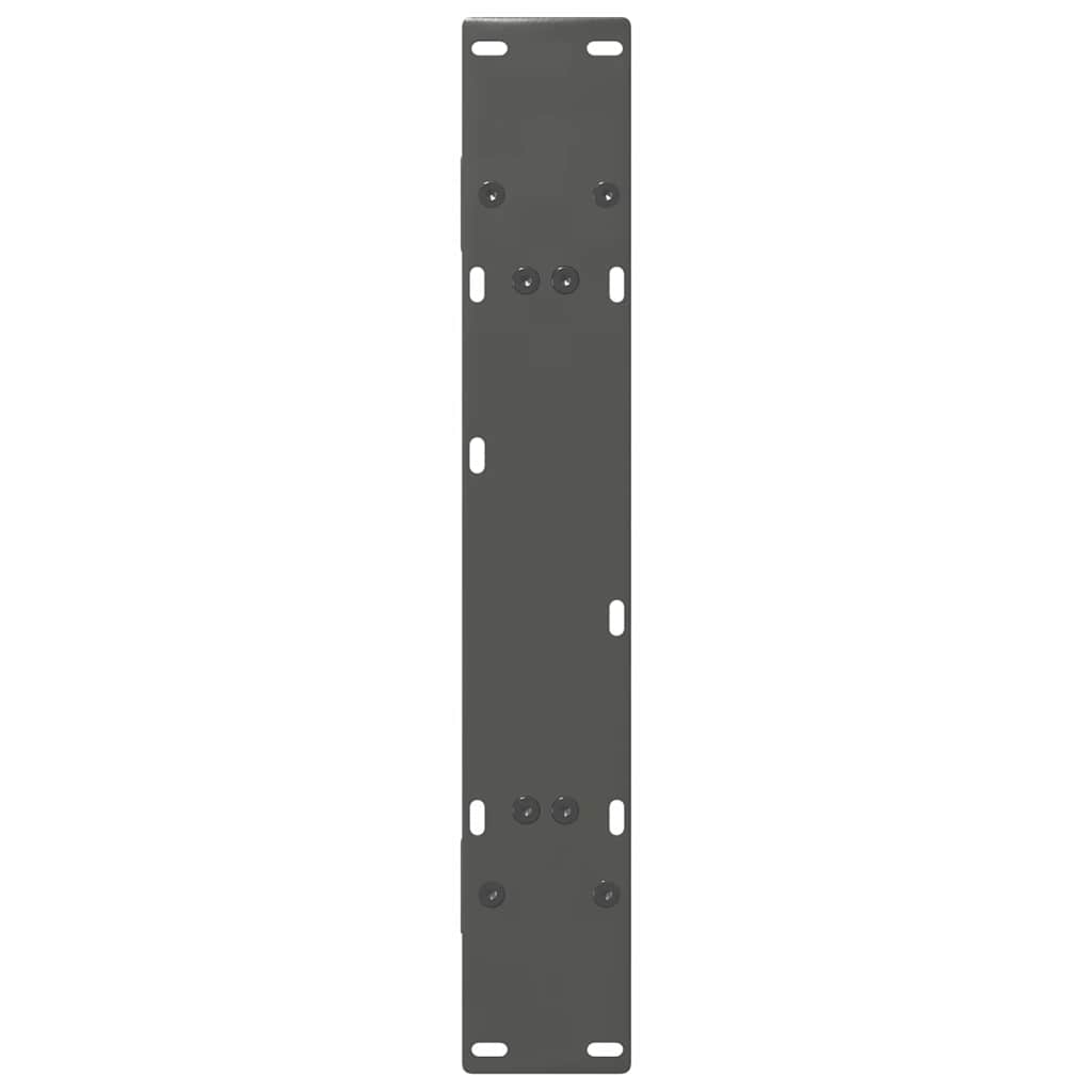 2 db antracitszürke A-alakú acél étkezőasztal láb 80x(72-73) cm